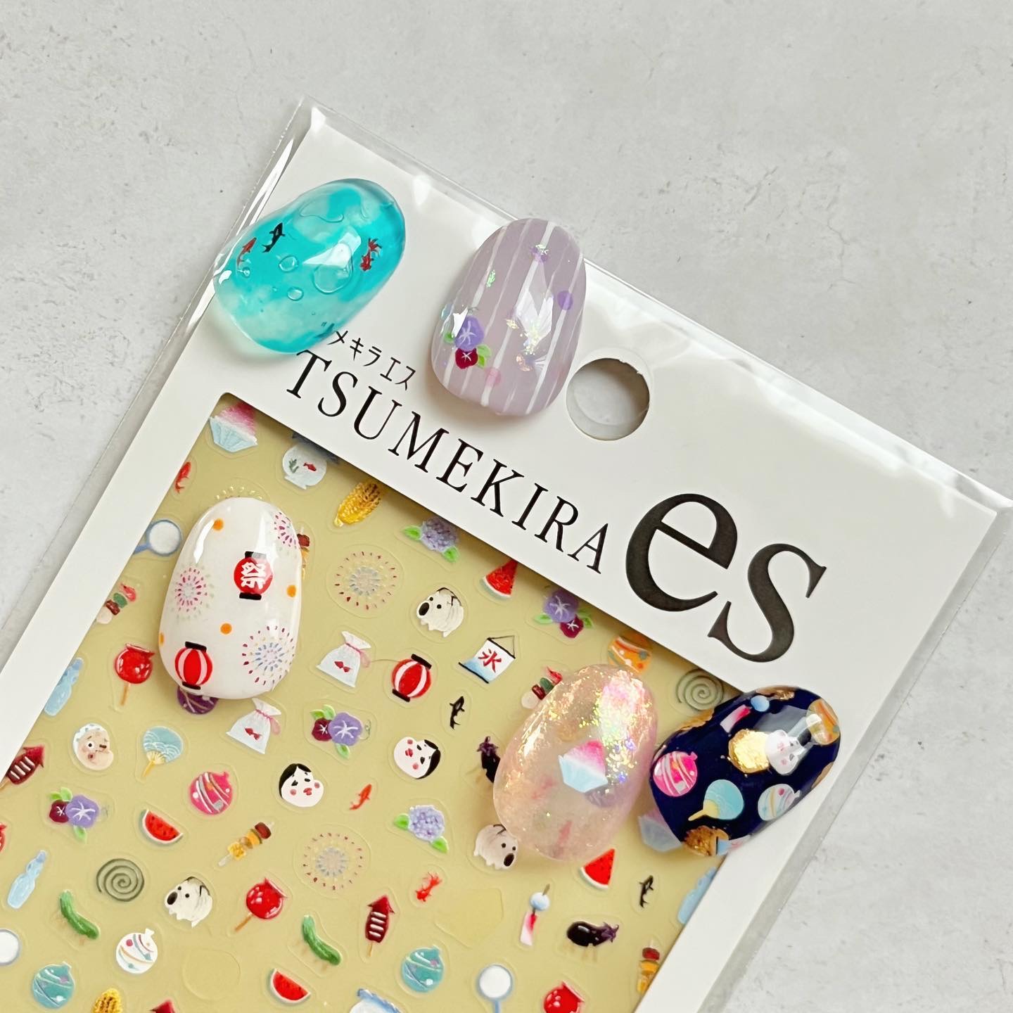 #セルフネイル,#セルフジェルネイル,#夏ネイル,#鮮やか夏ネイル,#浴衣ネイル,#夏祭りネイル,#バブルネイル,#透け感ネイル,#イラストネイルのネイルデザイン