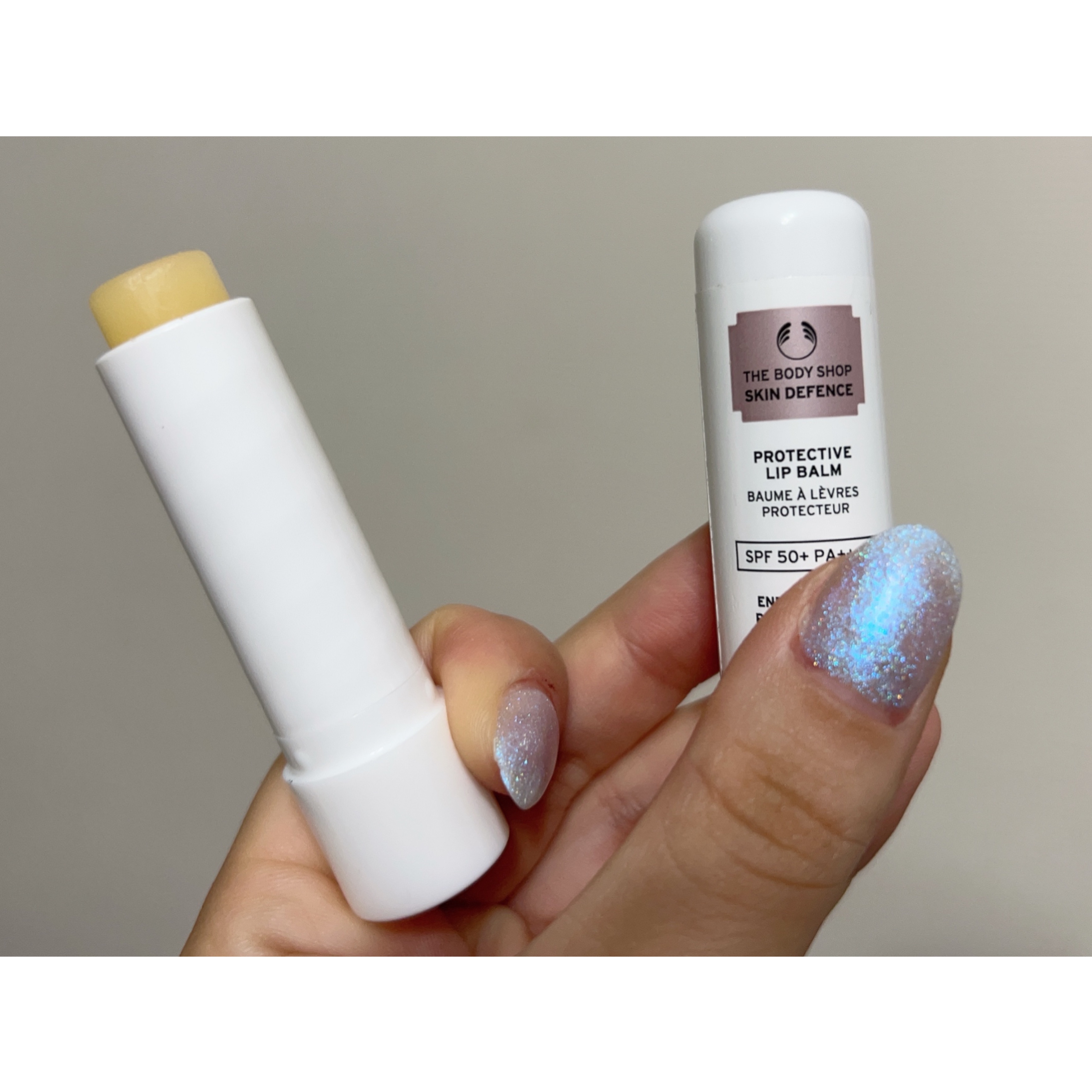 スキンディフェンス プロテクト リップバーム SPF50+ PA++++/THE BODY SHOP/リップバームを使ったクチコミ（2枚目）