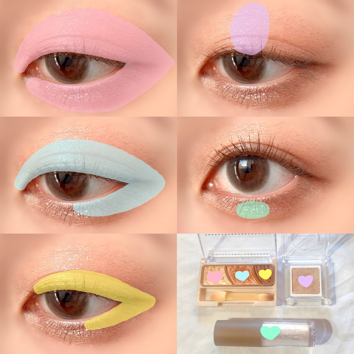 トーンアップアイシャドウ/CEZANNE/アイシャドウパレットを使ったクチコミ(2枚目)