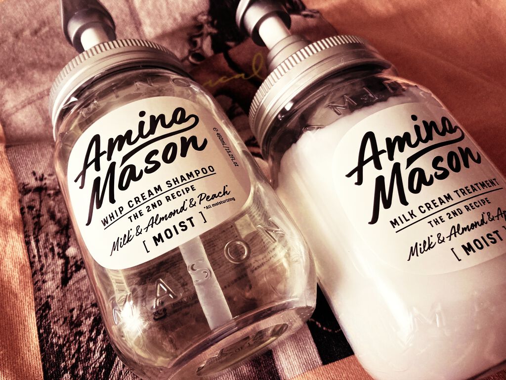 アミノメイソン ディープモイスト ホイップクリーム シャンプー/ミルククリーム ヘアトリートメント/アミノメイソン/市販シャンプーを使ったクチコミ（1枚目）