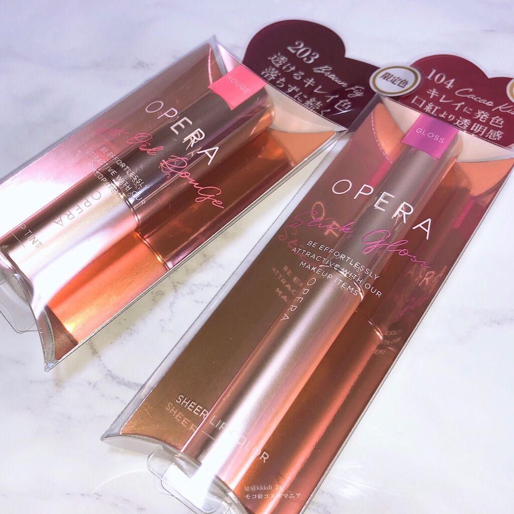 オペラ シアーリップカラー RN/OPERA/リップグロスを使ったクチコミ（2枚目）
