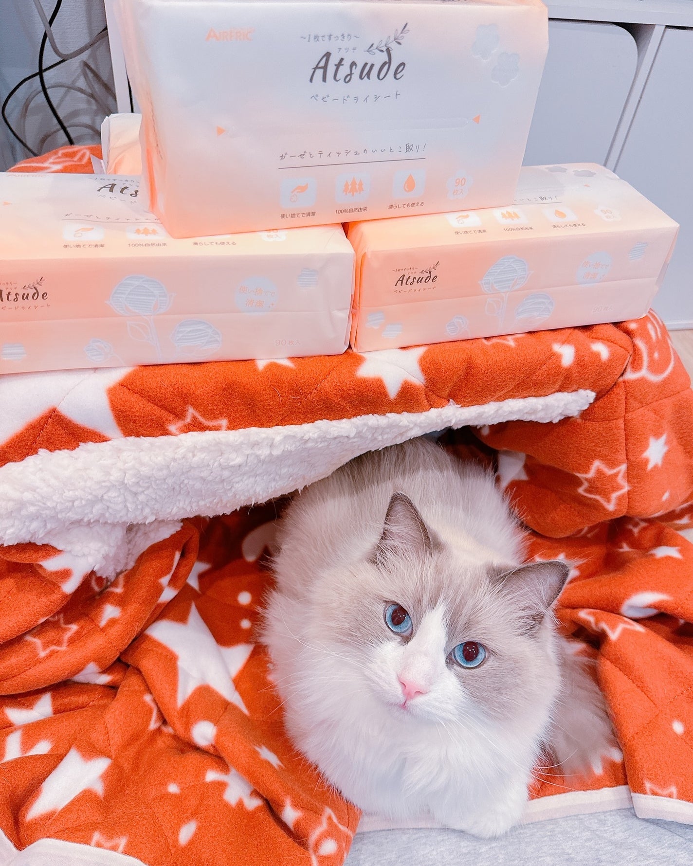 Atsude ベビードライシート/AIRFRIC/ティッシュを使ったクチコミ(3枚目)