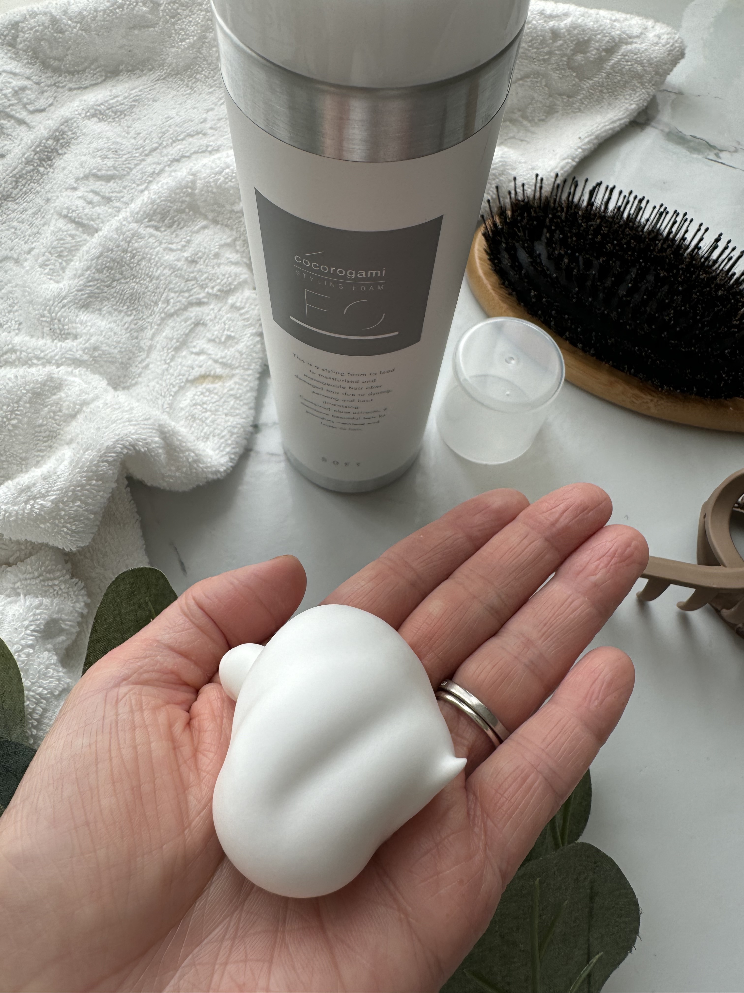 ココロガミ ボタニカル スタイリングフォーム ソフト/cocorogami /ヘアムースを使ったクチコミ（3枚目）