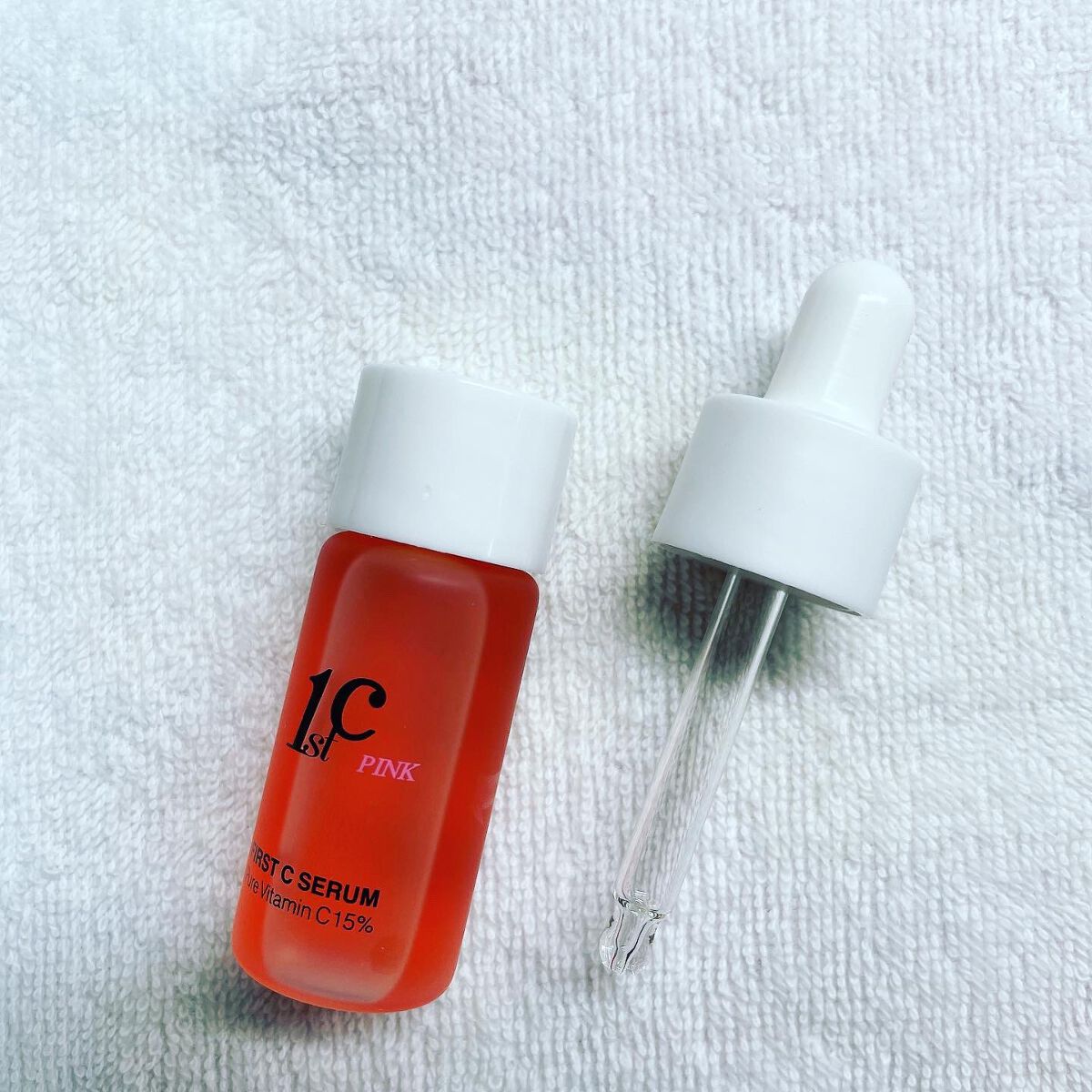 ファーストCピンクセラムピュアビタミンC15%/クリマレ バイ ディーホリック/美容液を使ったクチコミ（3枚目）