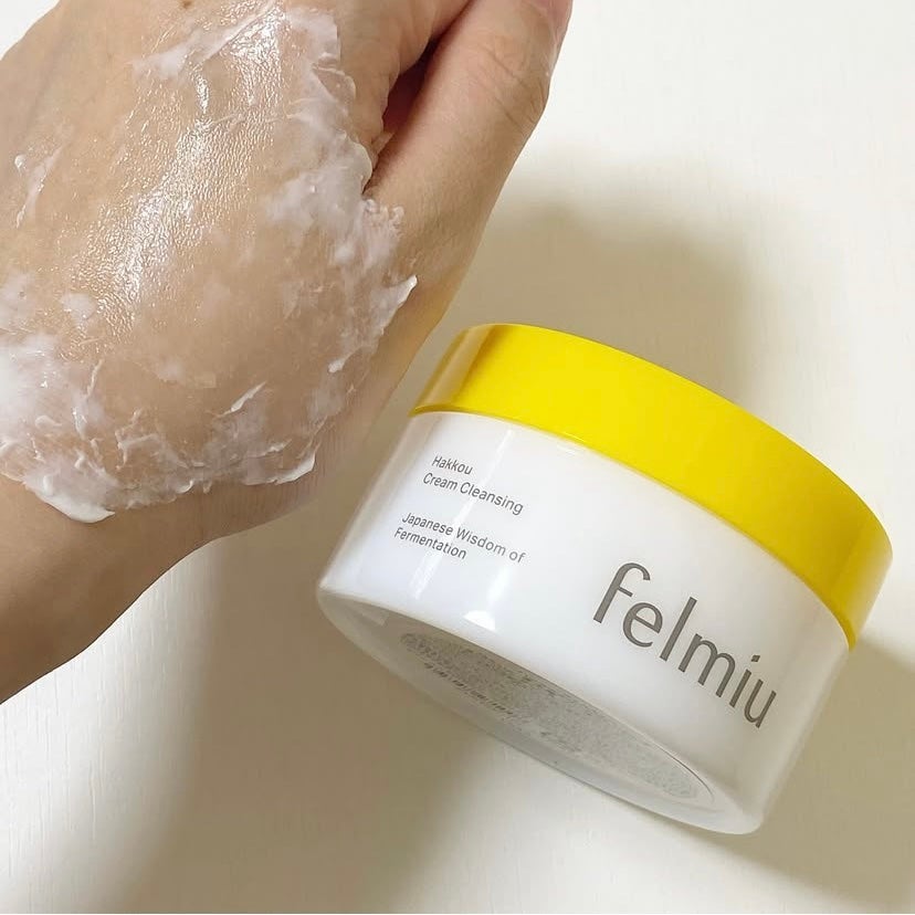 ハッコウクリームクレンジング キンモクセイの香り/felmiu/クレンジングクリームを使ったクチコミ(4枚目)