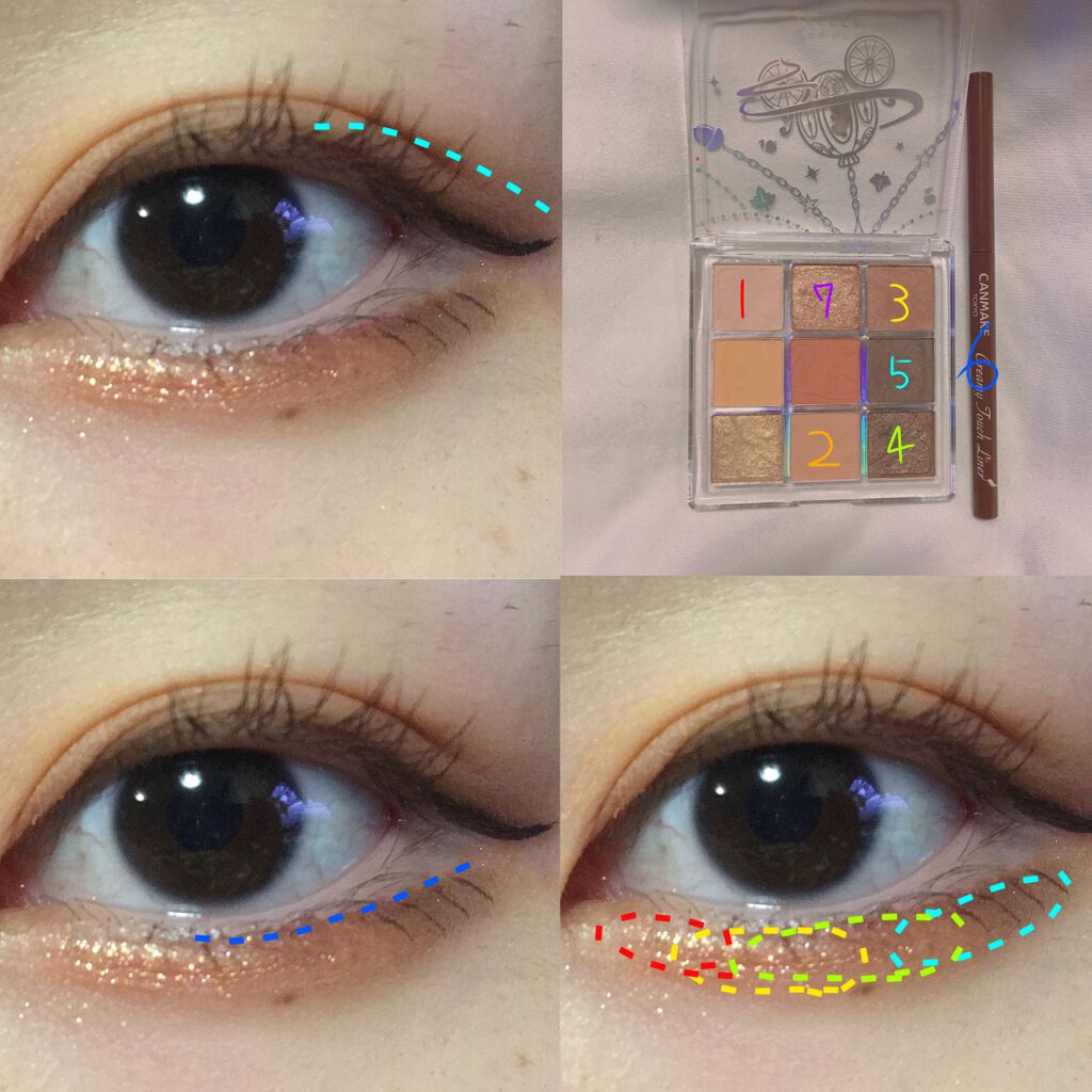 クリーミータッチライナー/キャンメイク/ジェルアイライナーを使ったクチコミ（3枚目）