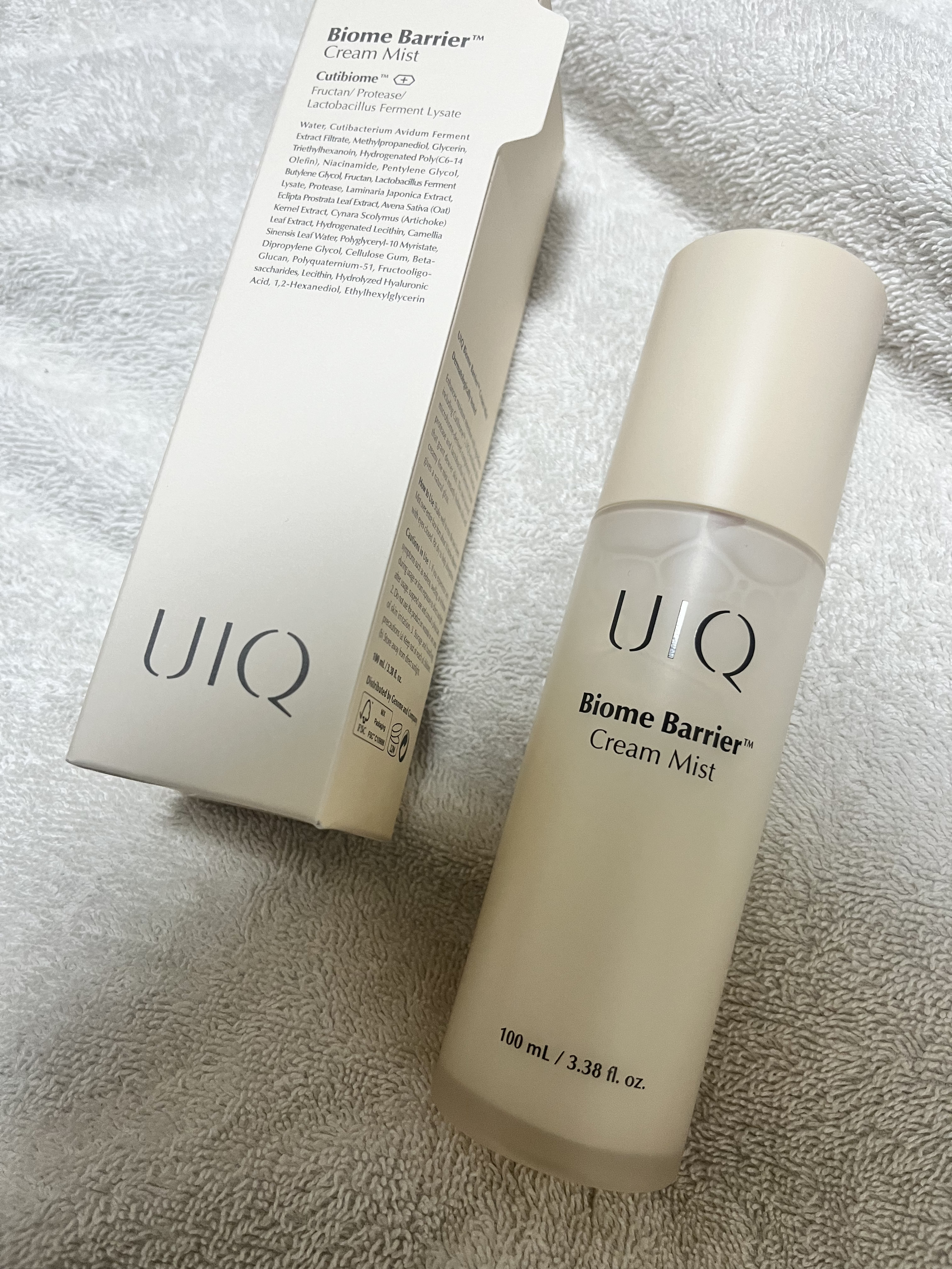 バイオームバリア クリームミスト/UIQ/ミスト状化粧水を使ったクチコミ（1枚目）