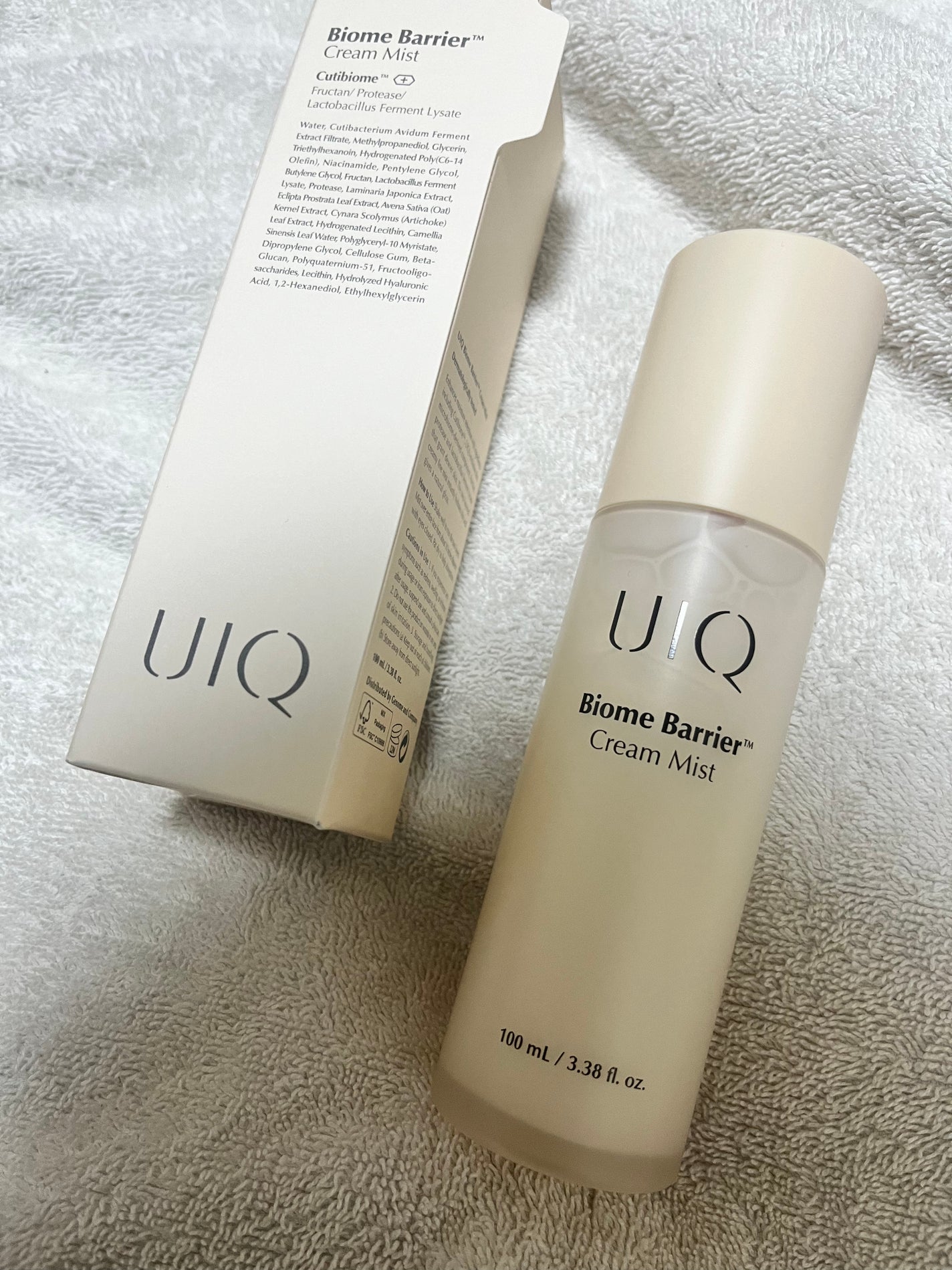 バイオームバリア クリームミスト/UIQ/ミスト状化粧水を使ったクチコミ(1枚目)