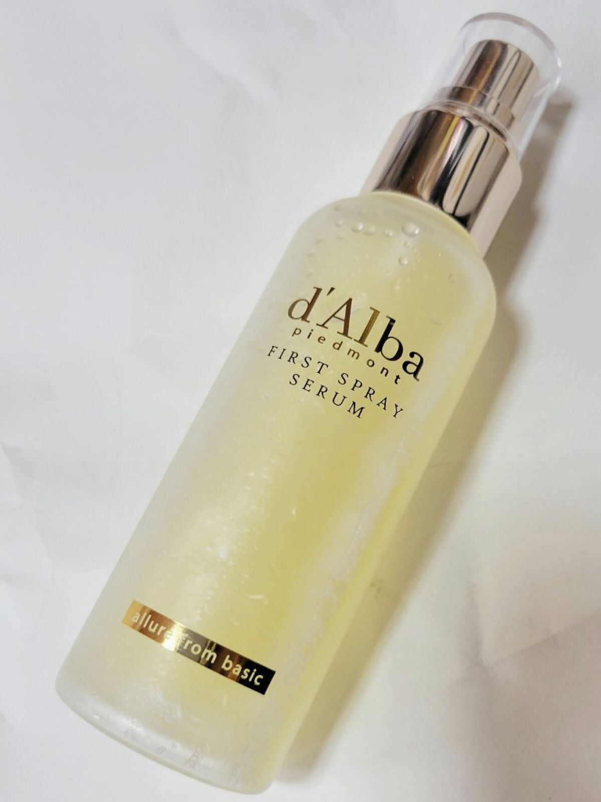 ダルバ ホワイトトリュフファーストスプレーセラム/ダルバ/ミスト状化粧水を使ったクチコミ(1枚目)