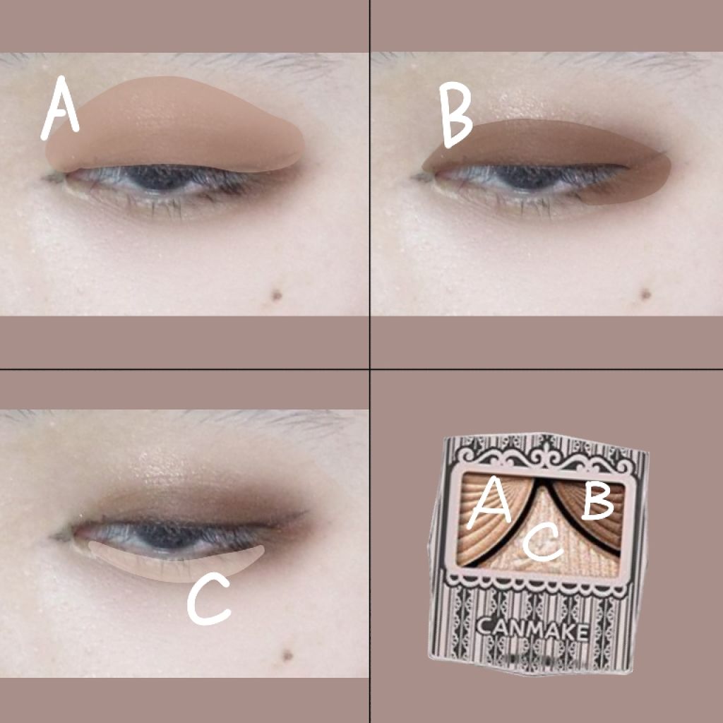 ジューシーピュアアイズ/キャンメイク/アイシャドウパレットを使ったクチコミ（2枚目）