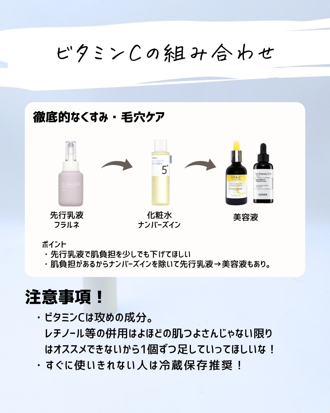 とまと村長@化粧品研究者 on LIPS 「美容液知りたいならコレ!人気の成分ビタミンC。正直、安定性に難..」(9枚目)