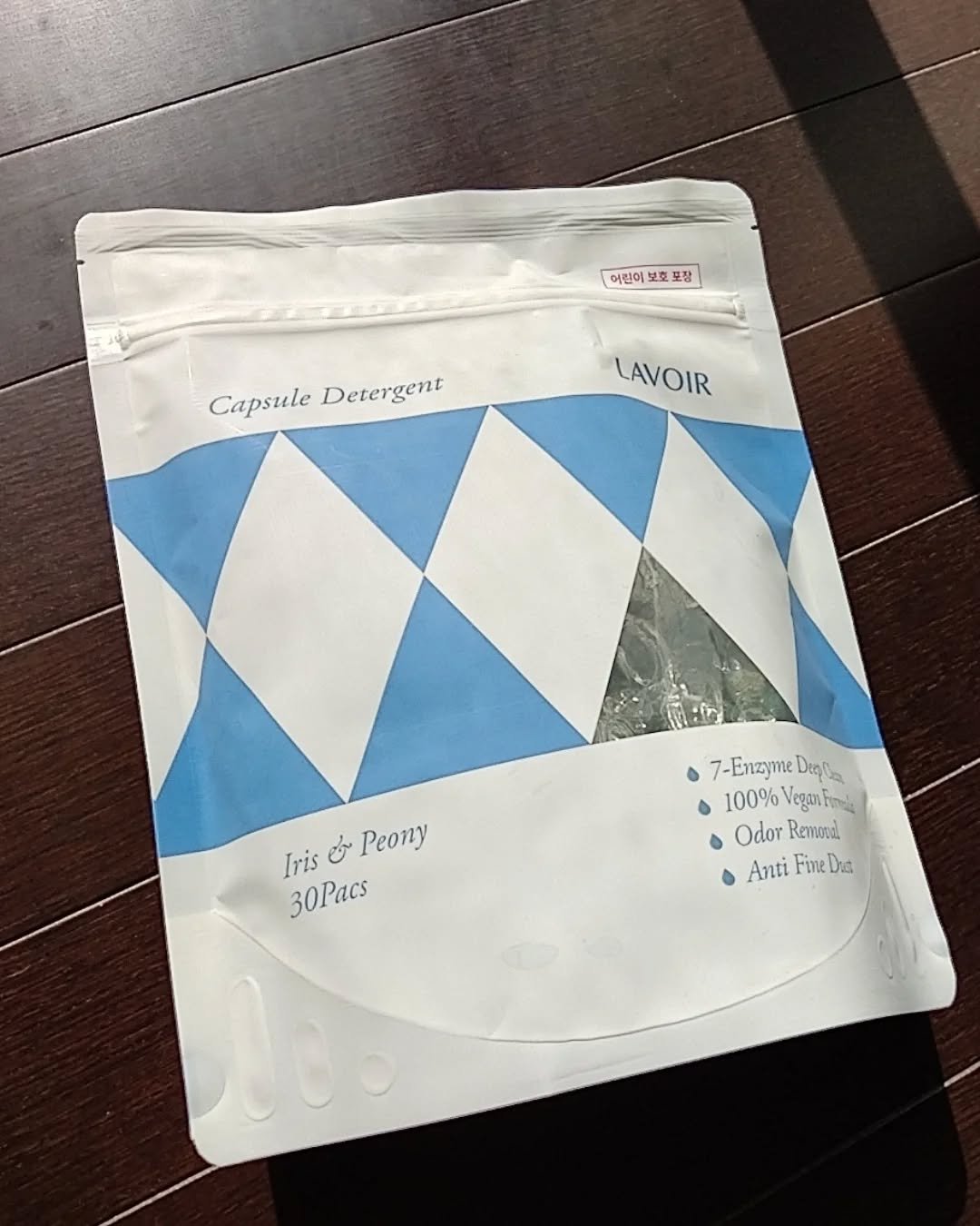 ヴィーガン部屋干しカプセル洗濯洗剤/LAVOIR/洗濯洗剤を使ったクチコミ（3枚目）