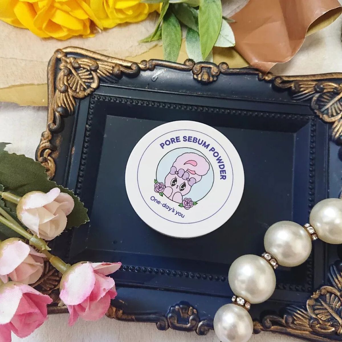 ポアセバムパウダー/One-day's you/ルースパウダーを使ったクチコミ（2枚目）