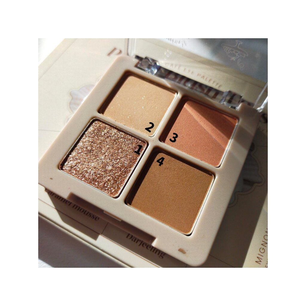 Peach Blush Toast cafe eye palette/NOTONE/アイシャドウパレットを使ったクチコミ(2枚目)