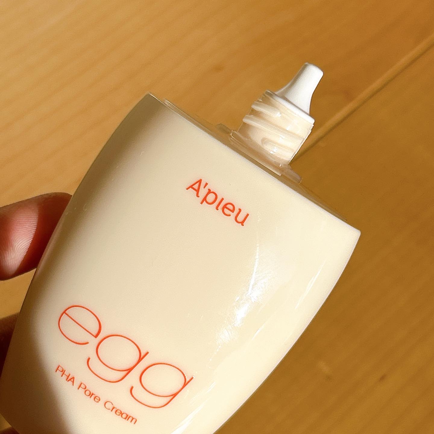 毛穴レスむき卵肌クリーム/A’pieu/フェイスクリームを使ったクチコミ（3枚目）