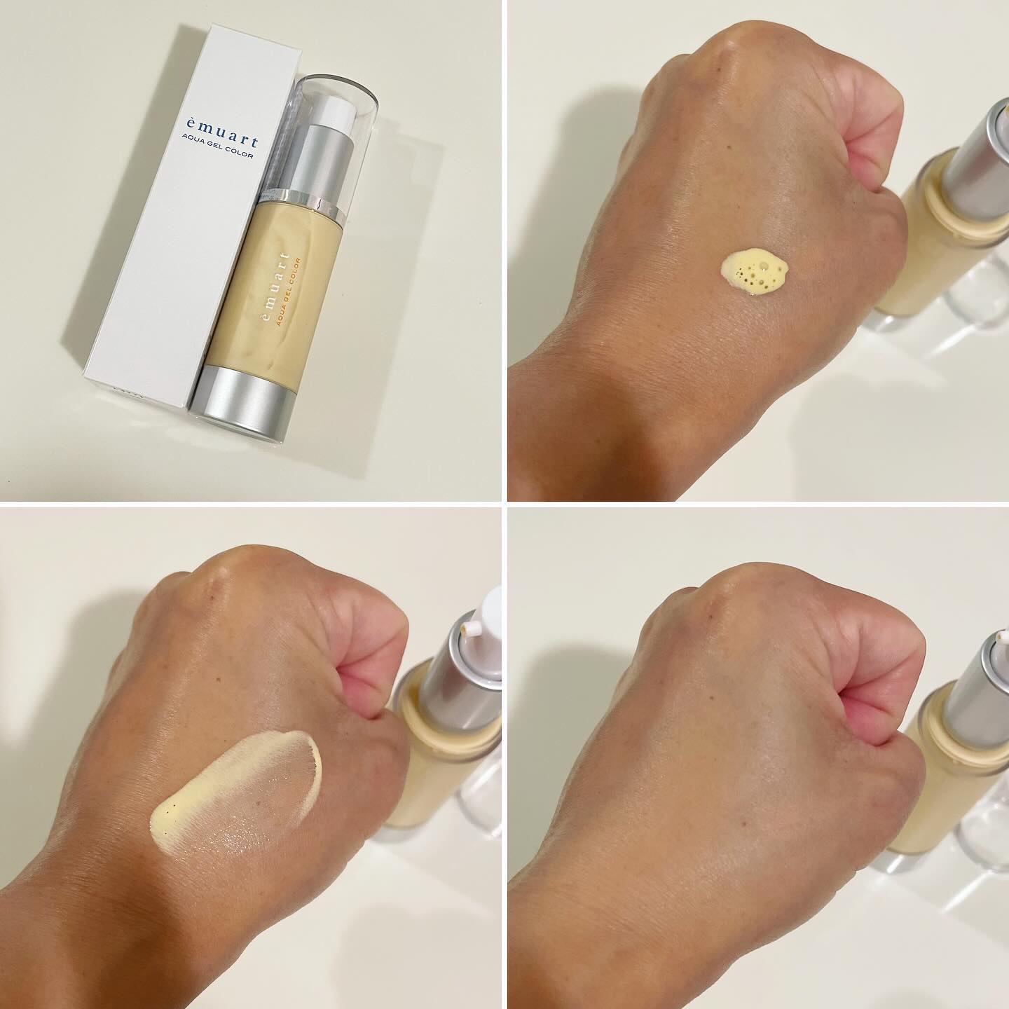 アクアゲルカラー/emuart(エミュアール)/リキッドファンデーションを使ったクチコミ（2枚目）