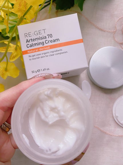 カワラヨモギ70カーミングクリーム/RE:GET/フェイスクリームを使ったクチコミ(3枚目)