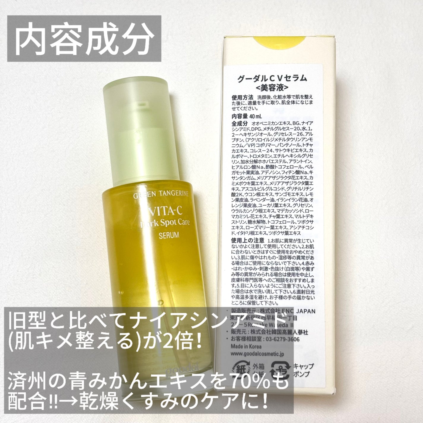 ã°ãªãŒã³ã¿ã³ãžã§ãªã³ ãã¿C ããŒã¯ã¹ãããã±ã¢ã»ã©ã /goodal/çŸå®¹æ¶²ã䜿ã£ãã¯ãã³ãïŒ2æç®ïŒ