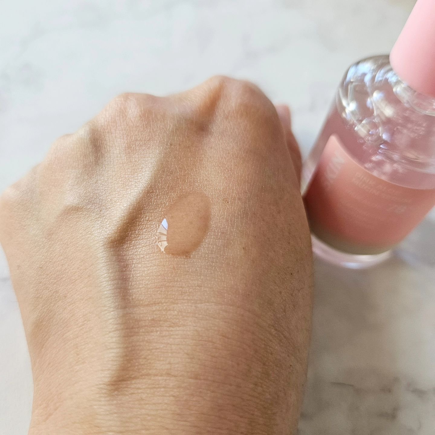 ピンクアロエムチンセラム/APRILSKIN/美容液を使ったクチコミ（3枚目）