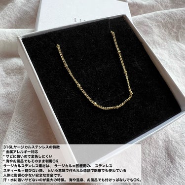 LINK CHAIN NECKLACE [GOLD]/LIMELY/その他を使ったクチコミ（2枚目）