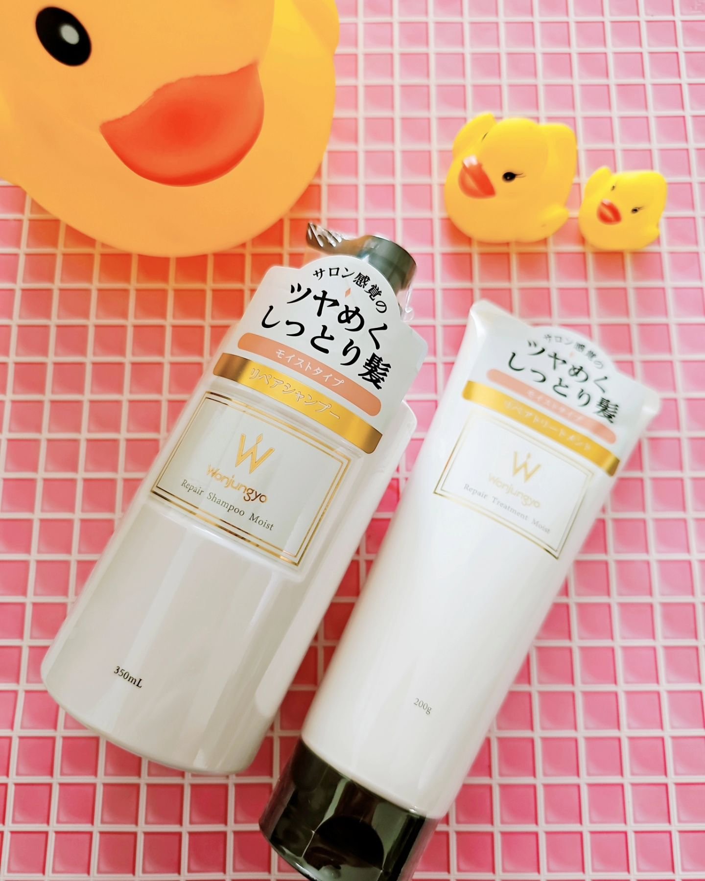 ウォンジョンヨ リペアシャンプー モイスト／リペアトリートメント モイスト/Wonjungyo/市販シャンプーを使ったクチコミ（2枚目）