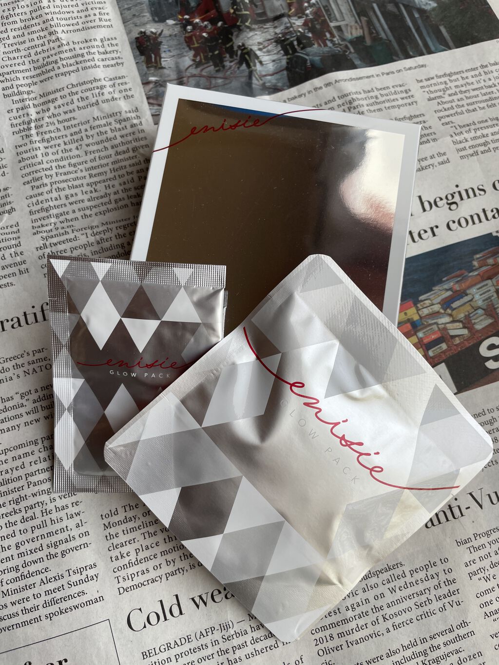 エニシーグローパック/enisie/シートマスク・パックを使ったクチコミ（1枚目）