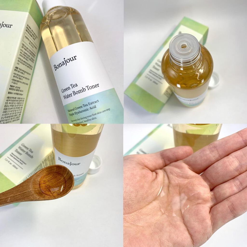 グリーンティーウォーターボム/Bonajour/フェイスクリームを使ったクチコミ（3枚目）