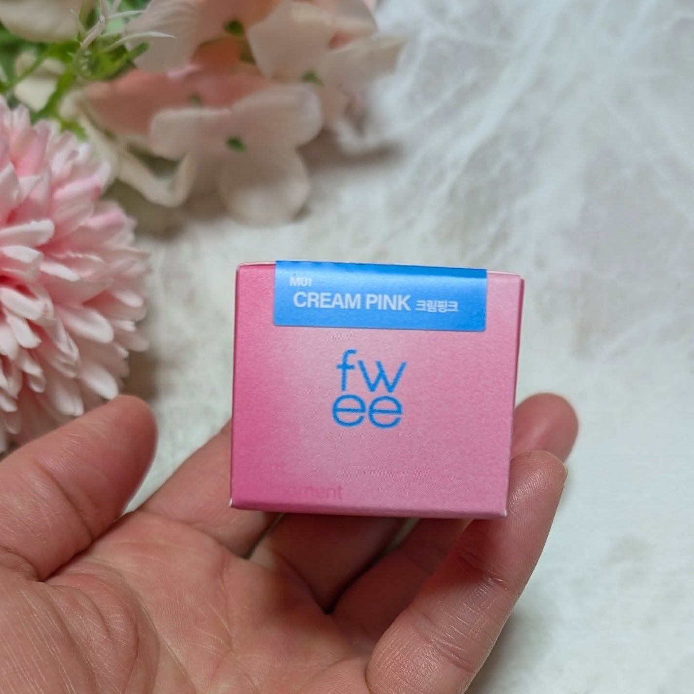 フィー ピンクオブセッションステイフィットティント/fwee/リップティントを使ったクチコミ(2枚目)