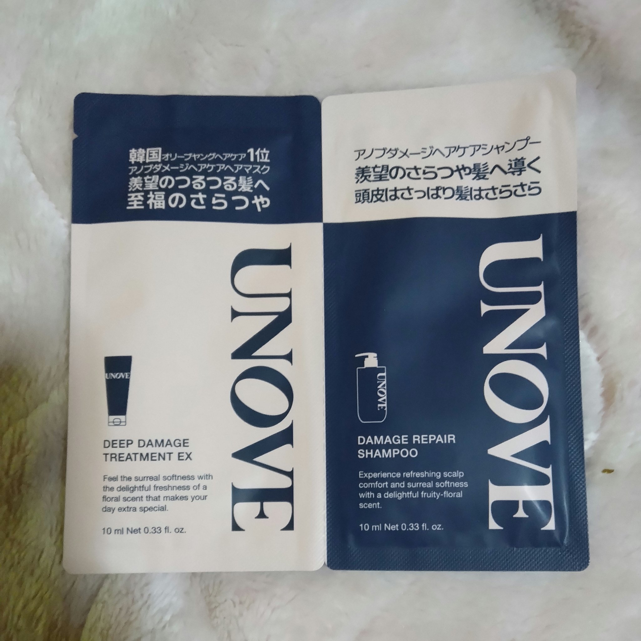 UNOVE アノブ ダメージリペアシャンプーのクチコミ「辛口注意💦バズり韓国ヘアケアだけど…

【アノブ ディープダメージリペアシャンプー&ディープダ.....」（1枚目）