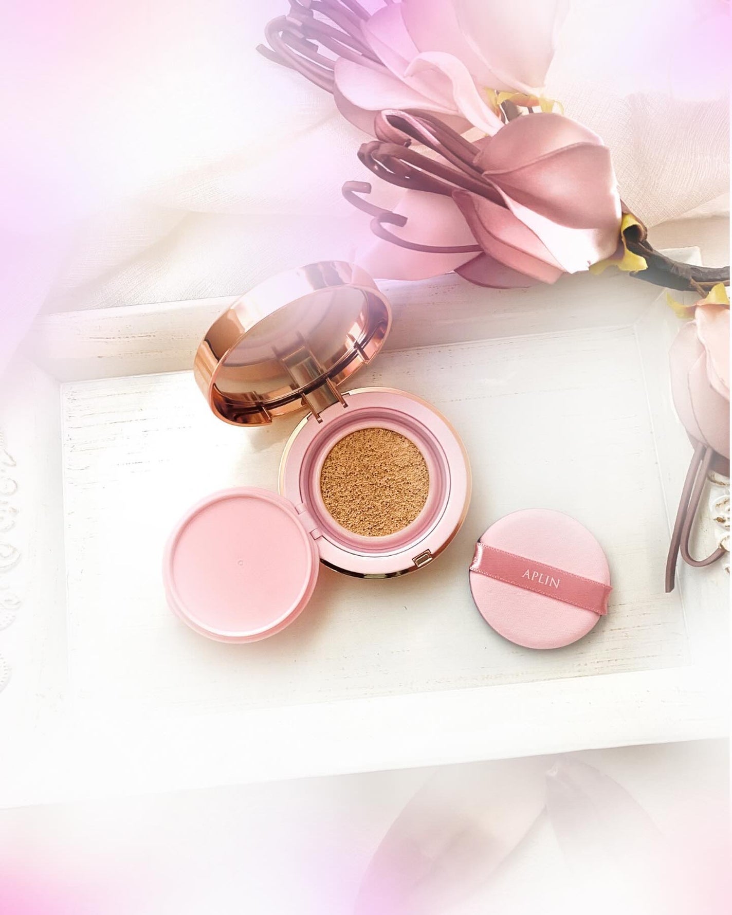 ピンクティーツリーカバーアップグロウクッション/APLIN/クッションファンデーションを使ったクチコミ(3枚目)