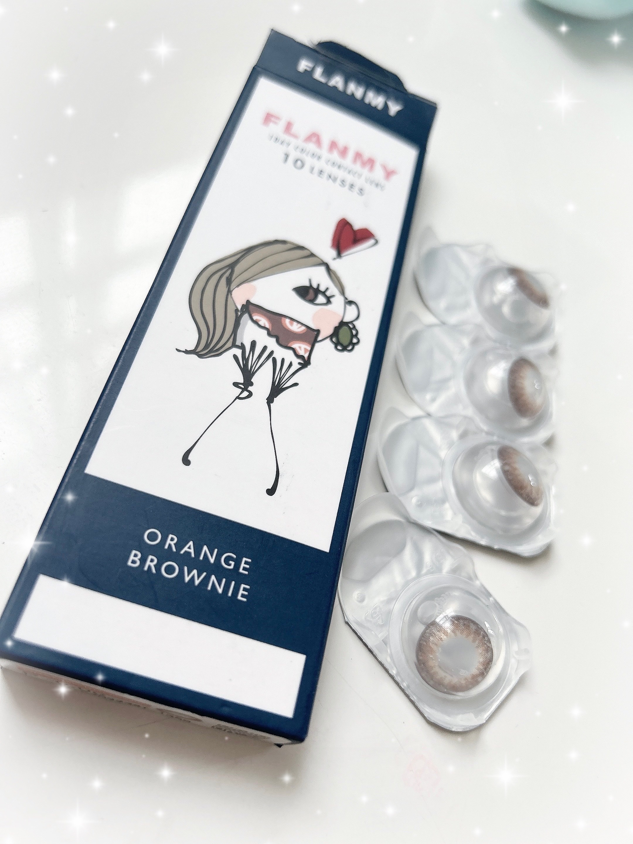 FLANMY 1day オレンジブラウニー/FLANMY/ワンデー（１DAY）カラコンを使ったクチコミ（2枚目）