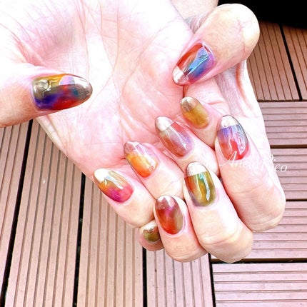 mamico on LIPS 「*お客様ネイル💅✨秋色カラフル!※※※※※※※※※※※※※※..」(1枚目)