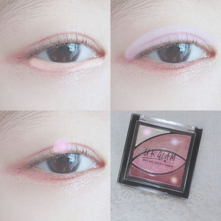 UR GLAM VELVET EYE COLOR PALETTE/U R GLAM/アイシャドウパレットを使ったクチコミ(2枚目)