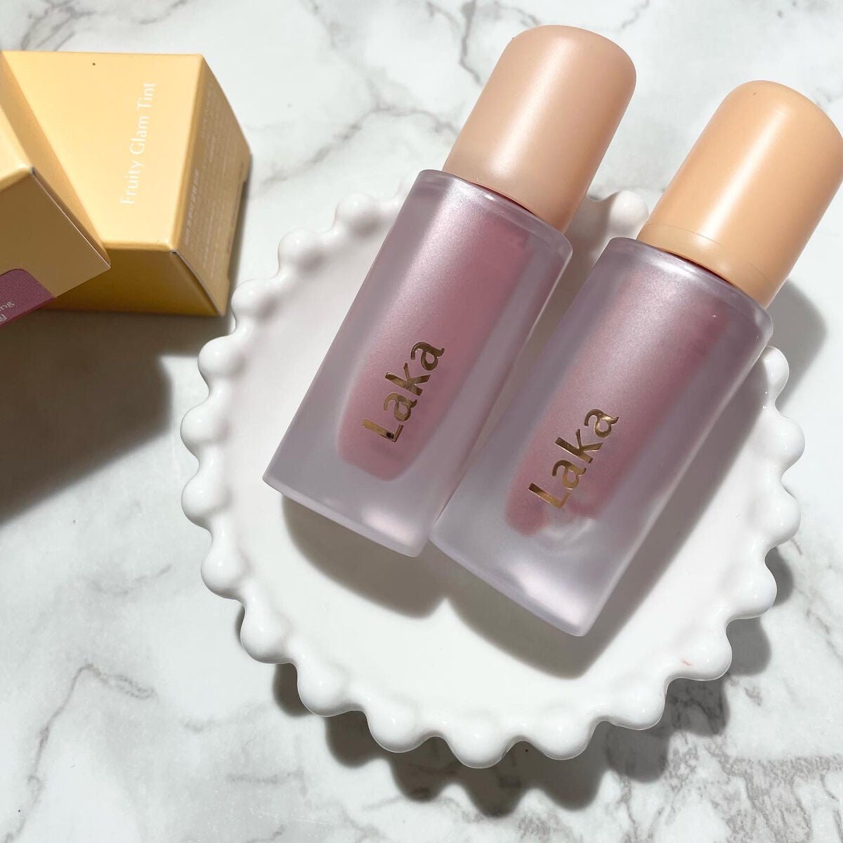 フルーティーグラムティント/Laka/リップティントを使ったクチコミ(2枚目)