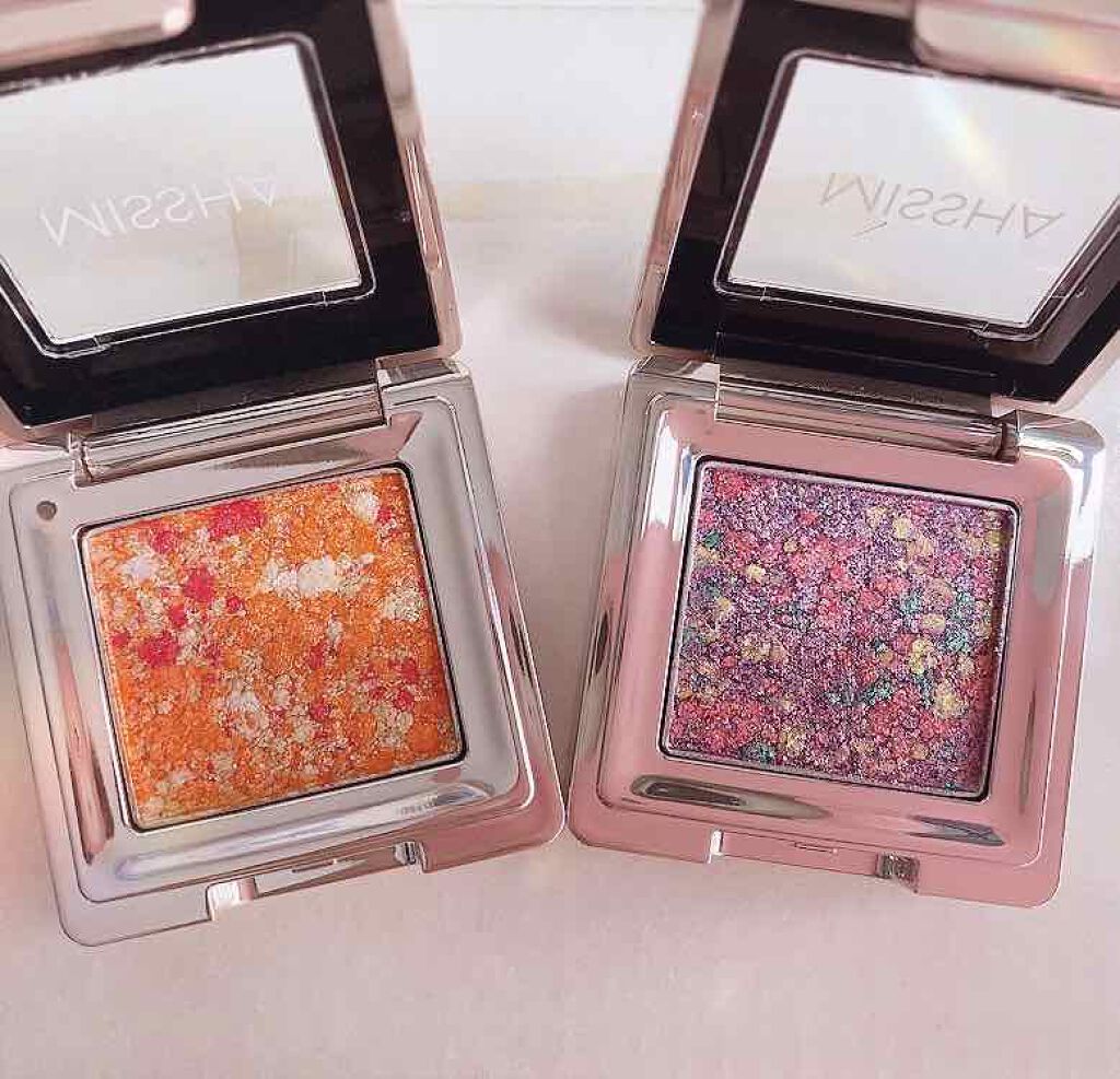 グリッタープリズム シャドウ/MISSHA/グリッターを使ったクチコミ（2枚目）