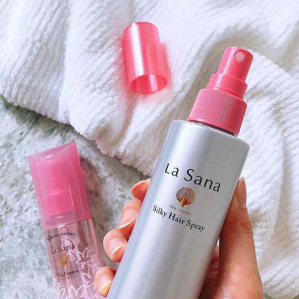 海藻 シルキー ヘア スプレー/ラサーナ/ヘアスプレーを使ったクチコミ（2枚目）