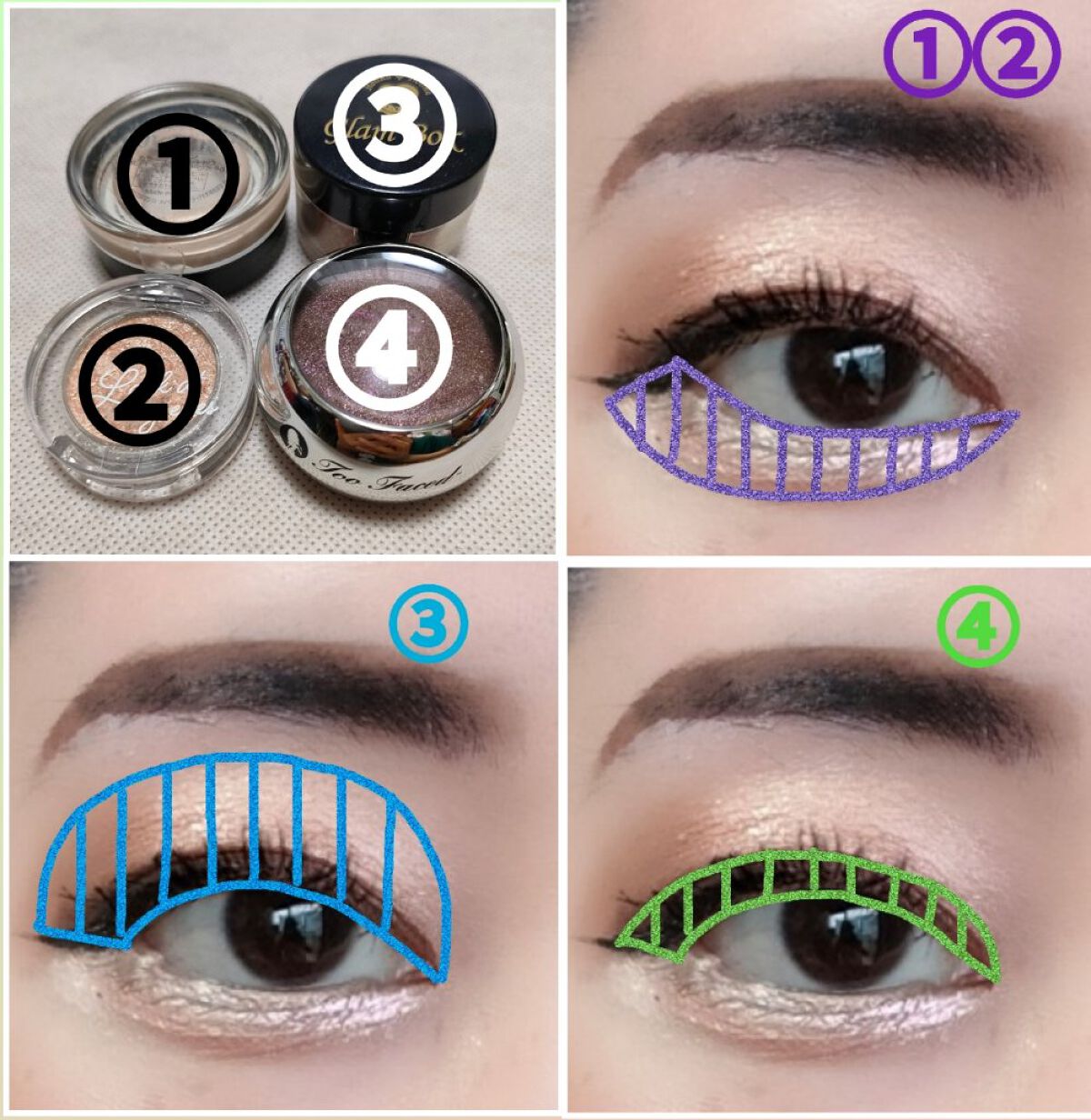 カラーインク シャドウ BE-1 ベージュ/MAYBELLINE NEW YORK/ジェル・クリームアイシャドウを使ったクチコミ（2枚目）