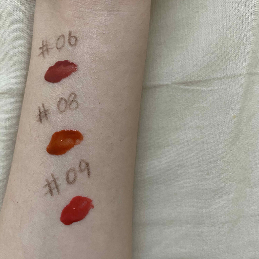 ジューシーラスティングティント/rom&nd/リップティントを使ったクチコミ（2枚目）