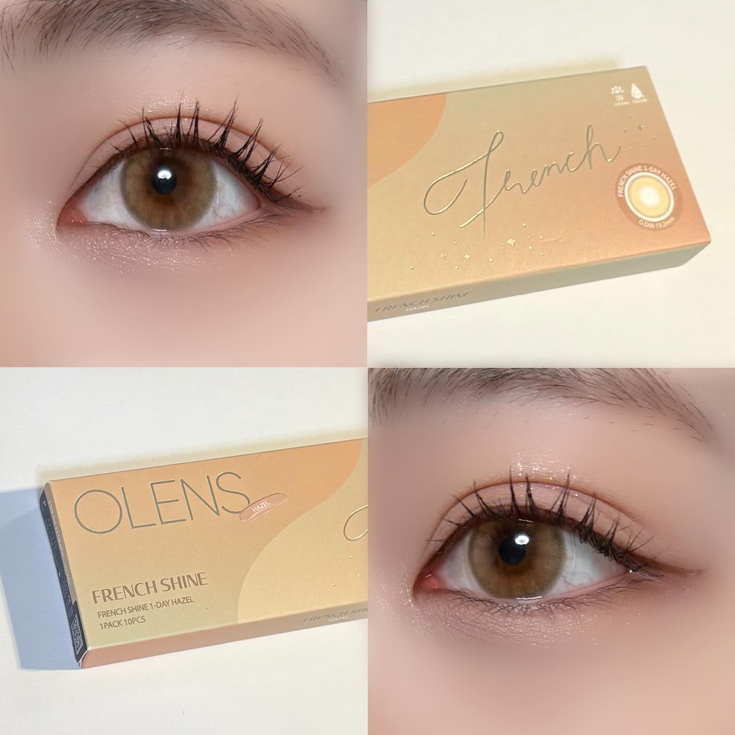 FrenchShine1day/OLENS/ワンデー（１DAY）カラコンを使ったクチコミ（2枚目）