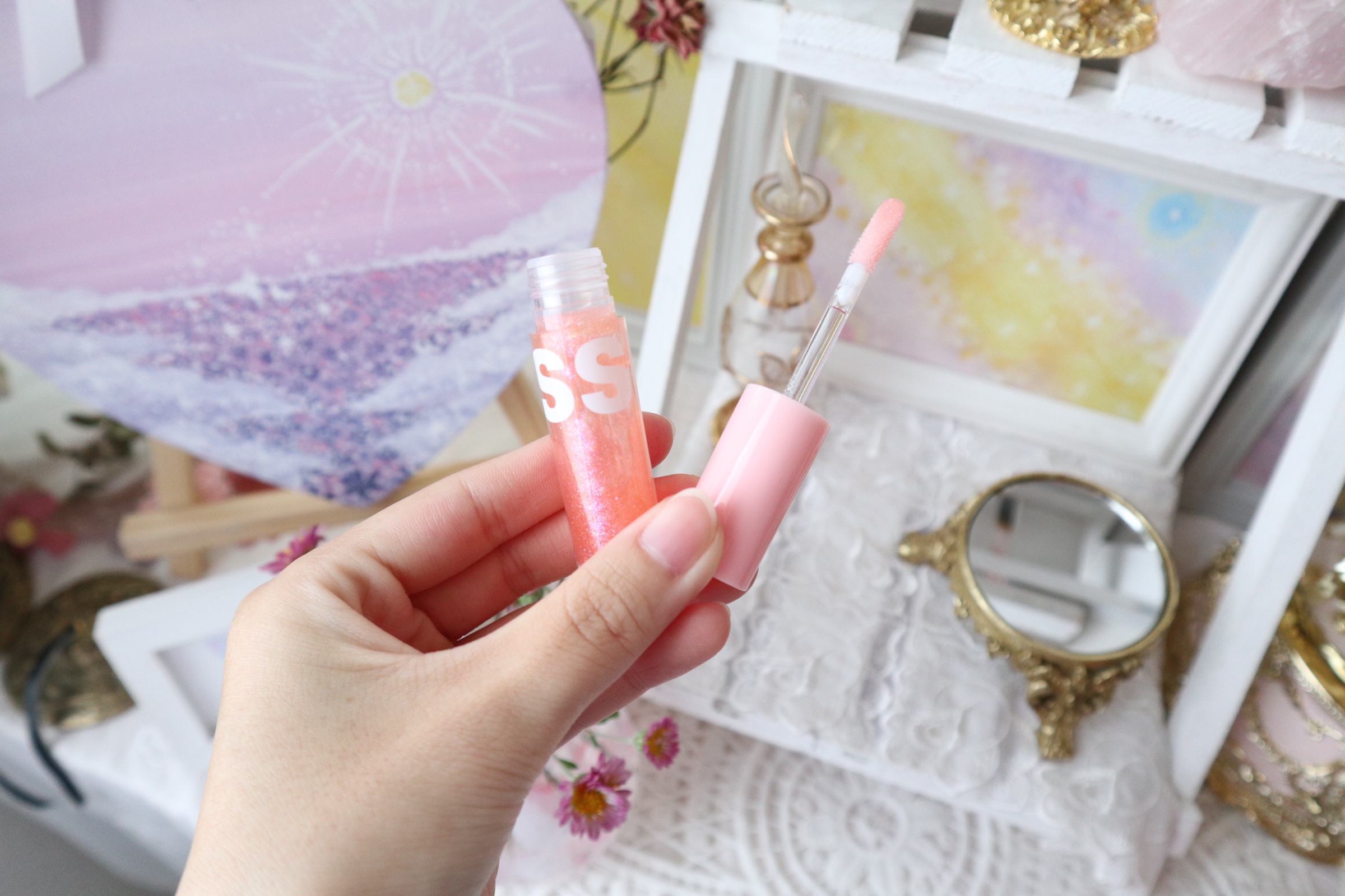 フラッフィリップティント/BLESSED MOON/リップティントを使ったクチコミ（3枚目）