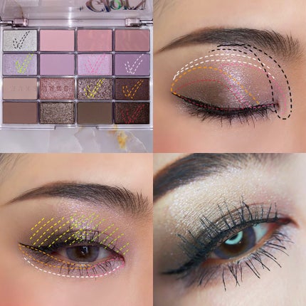 ソフトブラーリングアイパレット/wakemake/アイシャドウパレットを使ったクチコミ(7枚目)