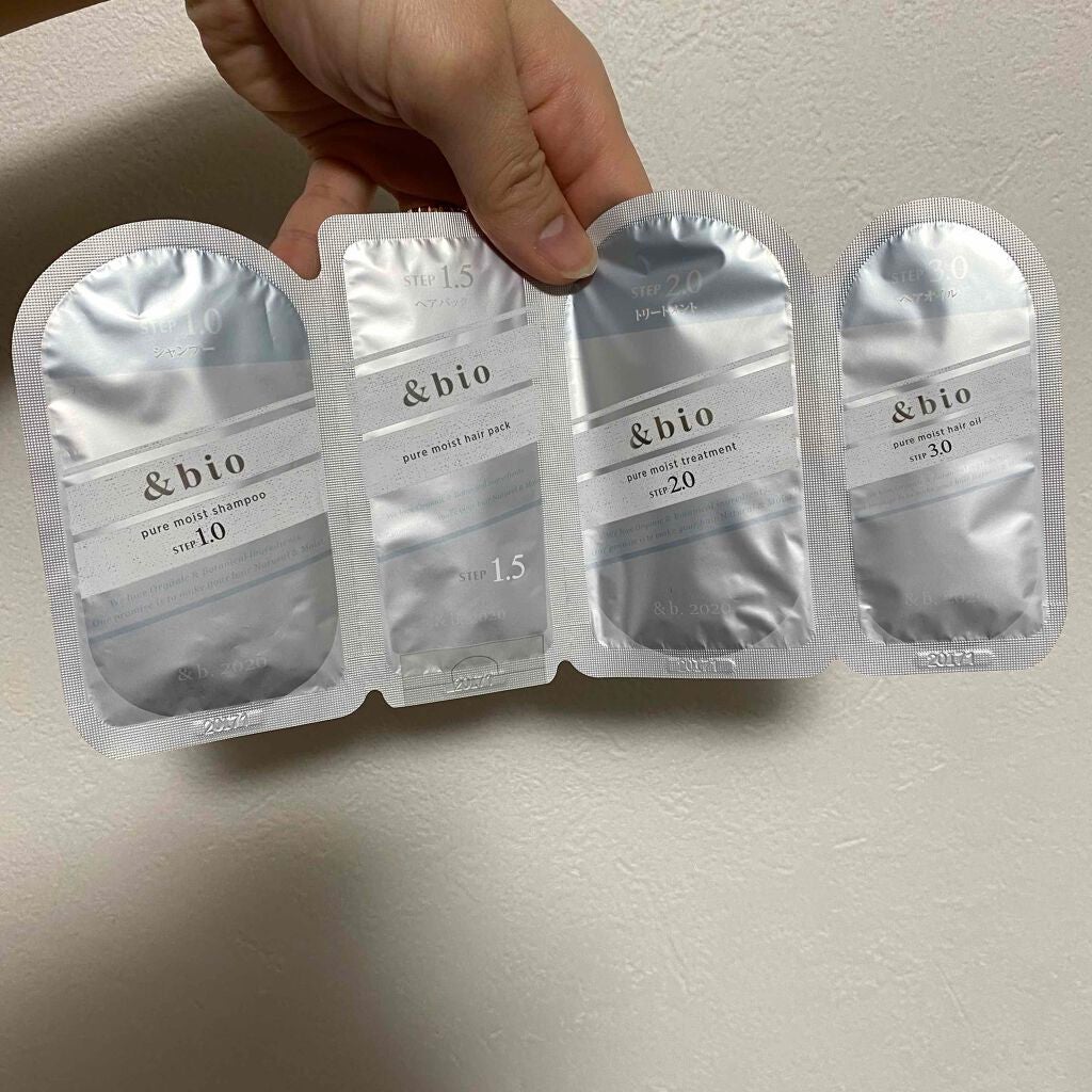 ピュアモイスト シャンプー 1.0/ヘアトリートメント 2.0/&bio/市販シャンプーを使ったクチコミ(2枚目)