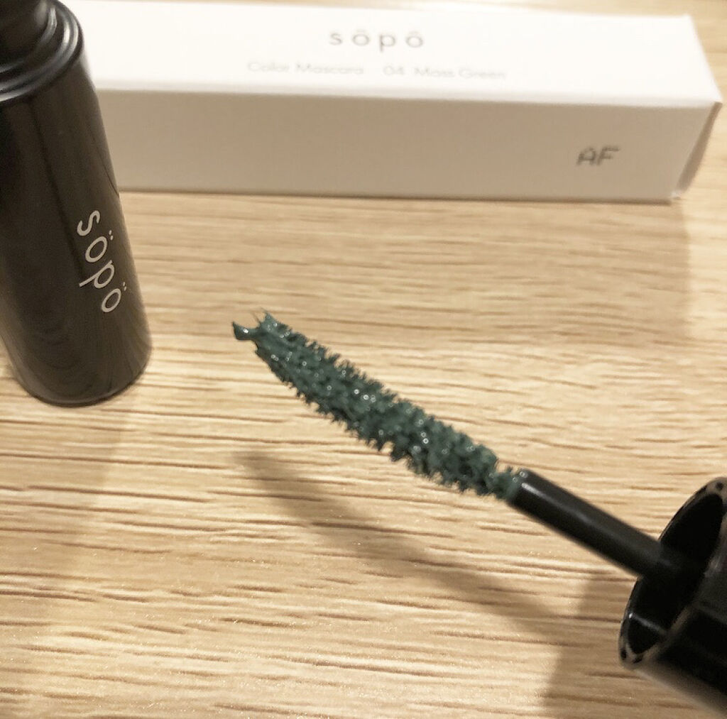 カラーマスカラ/sopo/マスカラを使ったクチコミ（2枚目）