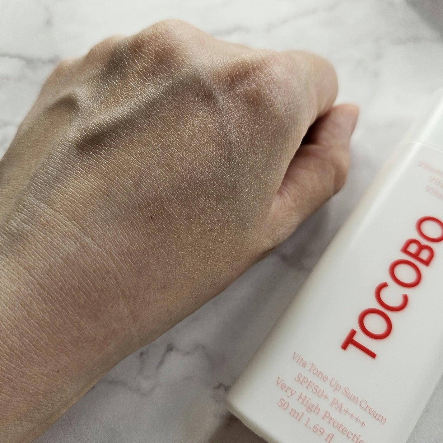 ビタトーンアップサンクリーム/TOCOBO/日焼け止めクリームを使ったクチコミ(4枚目)