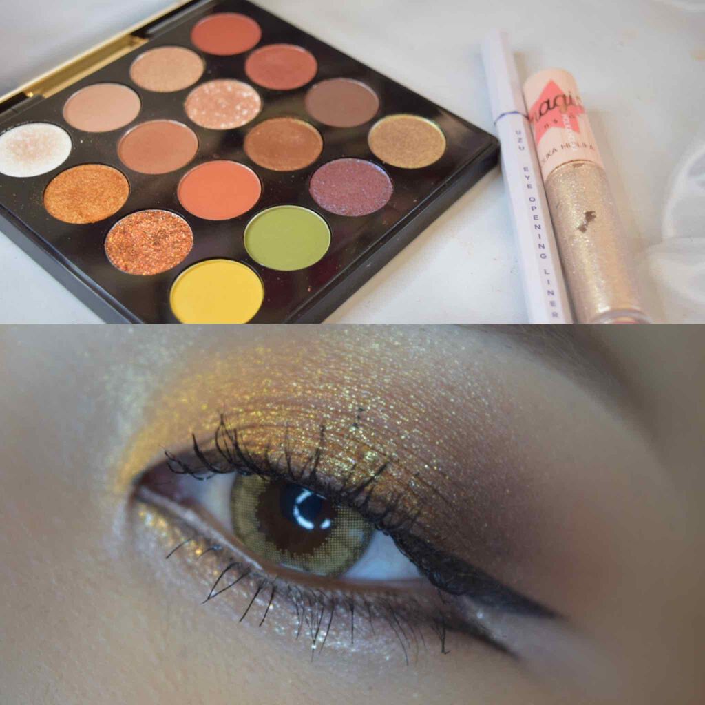 アイメタルグリッター 08 ハニースパークリング/HOLIKA HOLIKA/グリッターを使ったクチコミ（1枚目）