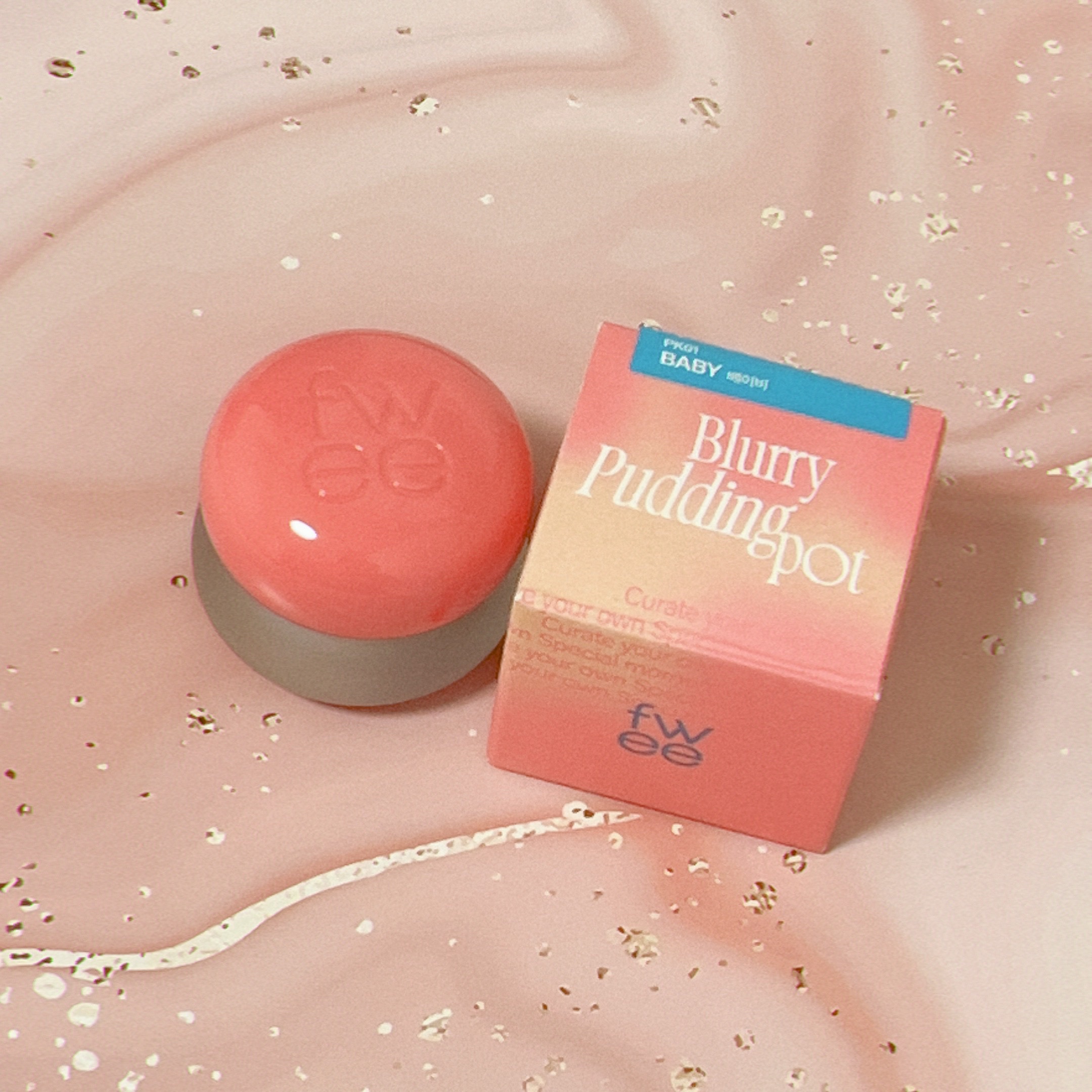 リップアンドチーク ブラーリープリンポット/fwee/口紅を使ったクチコミ（1枚目）