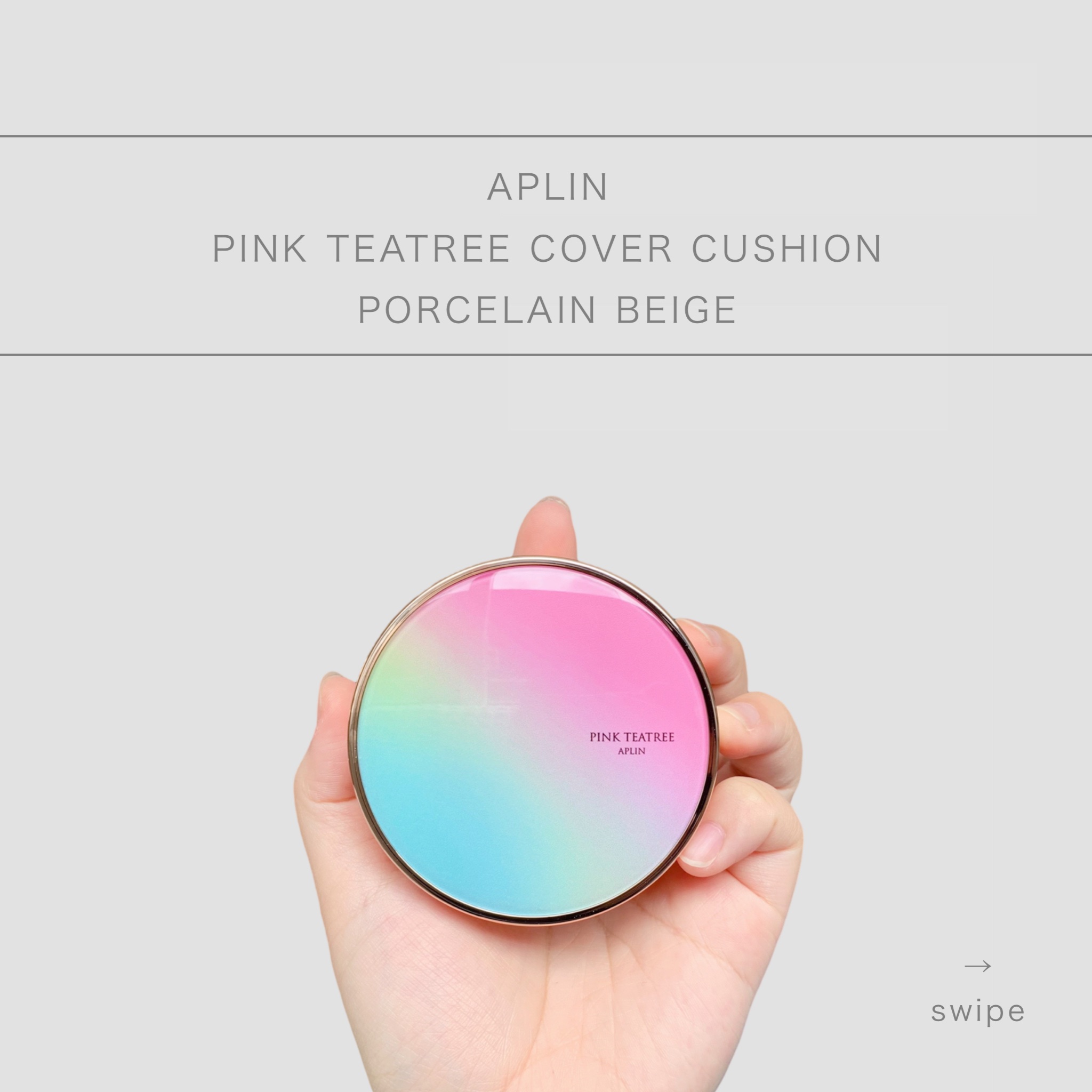 ピンクティーツリーカバークッション/APLIN/クッションファンデーションを使ったクチコミ（1枚目）