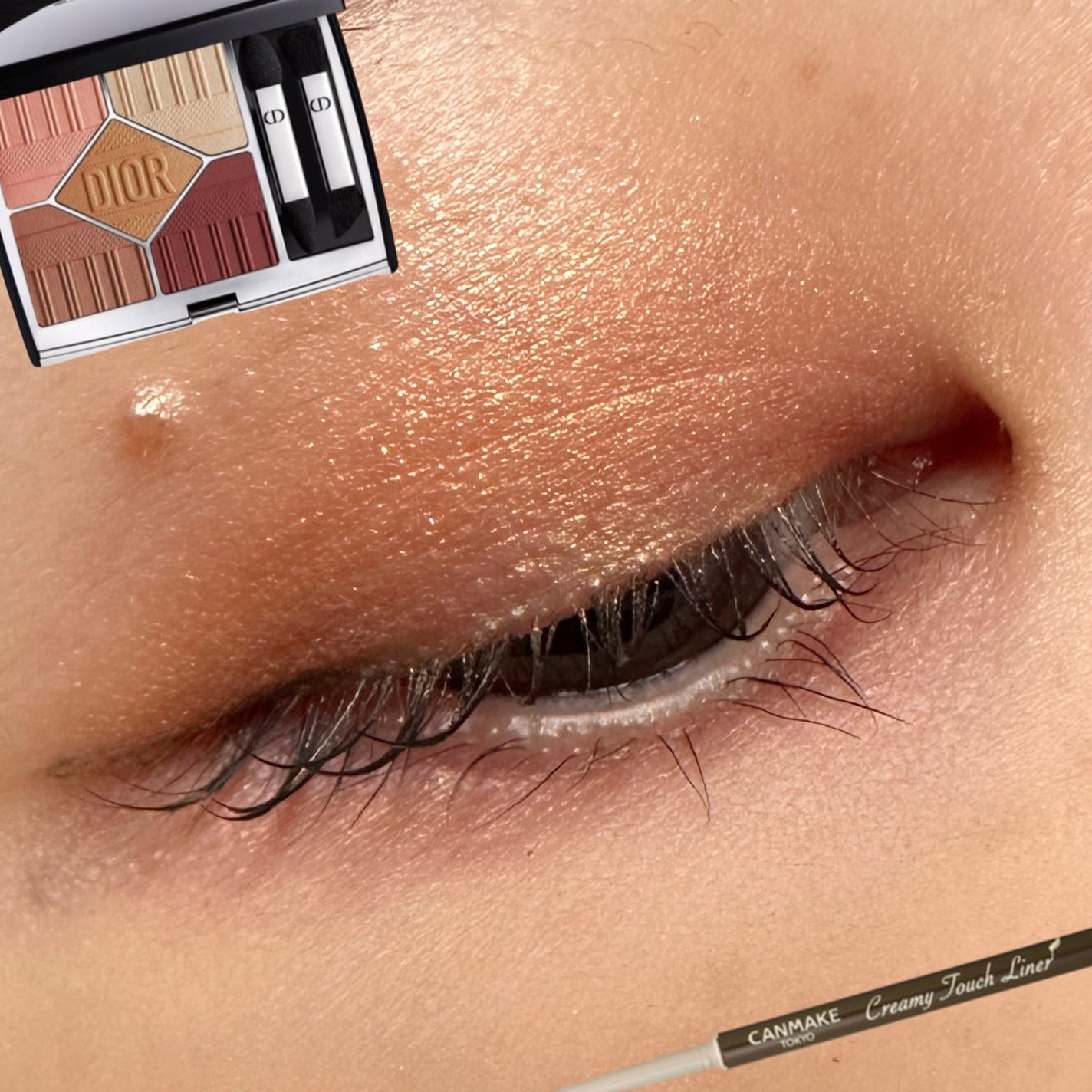 クリーミータッチライナー/キャンメイク/ジェルアイライナーを使ったクチコミ(1枚目)