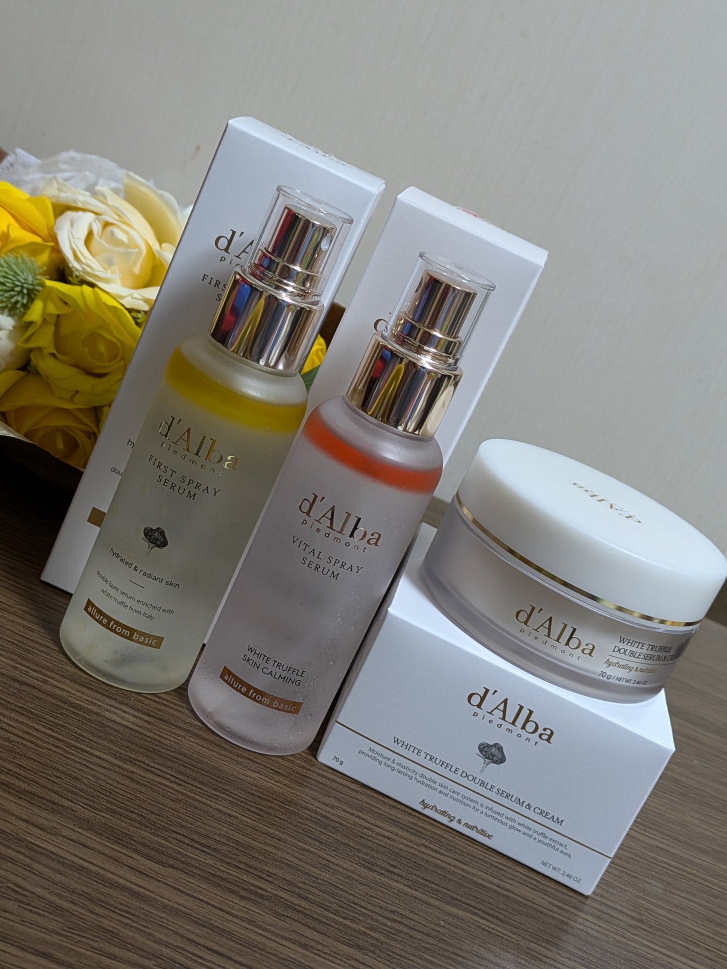 ダルバ ホワイトトリュフファーストスプレーセラム/ダルバ/ミスト状化粧水を使ったクチコミ(1枚目)