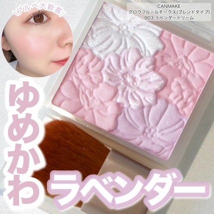 グロウフルールチークス(ブレンドタイプ)/キャンメイク/パウダーチークを使ったクチコミ(1枚目)